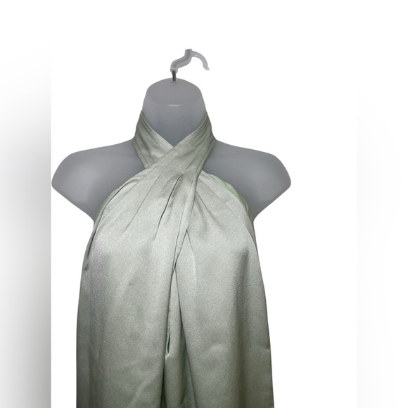 Phillip Lim Pistachio Green Halter Neck Dress Size 6 - Picture 5 of 7